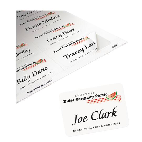 5 Packs: 160 ct. (800 total) Avery® White Flexible Adhesive Name Badge  Labels